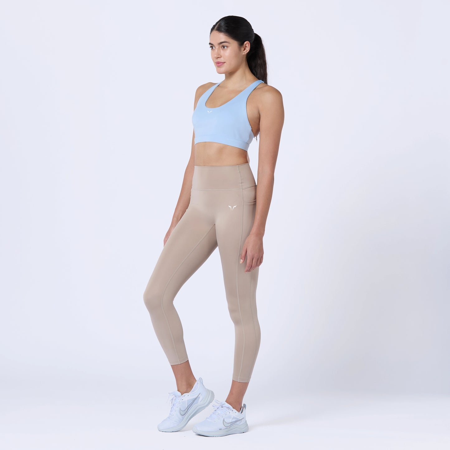 ليقينز بخصر مرتفع 24" - ترابي