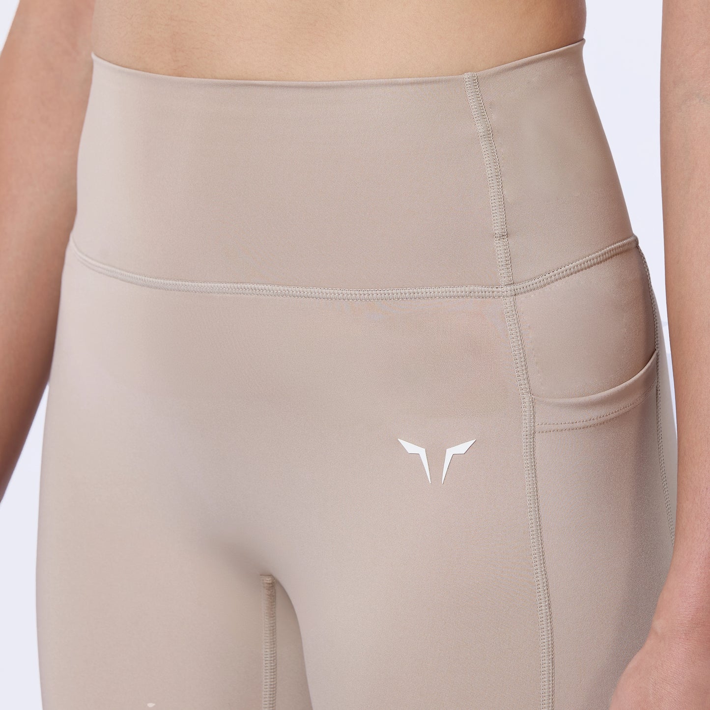 ليقينز بخصر مرتفع 24" - ترابي