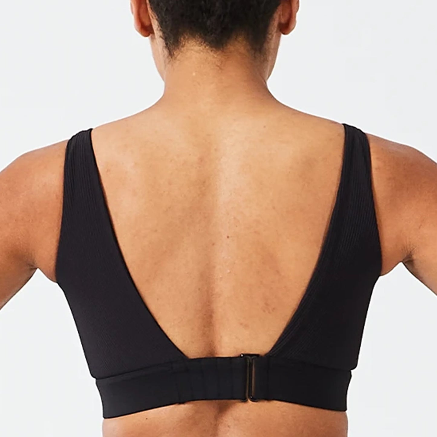 حمالة صدر كود جليتش بتصميم غير متماثل - أسود