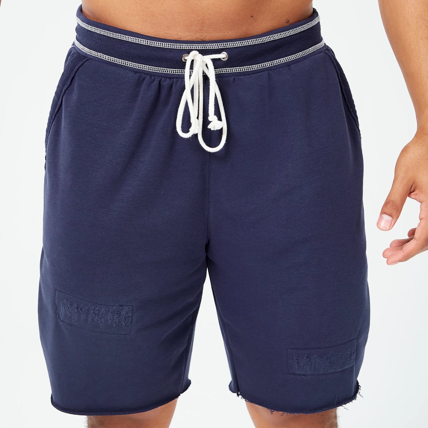 Golden Era Ripped Shorts - Navy