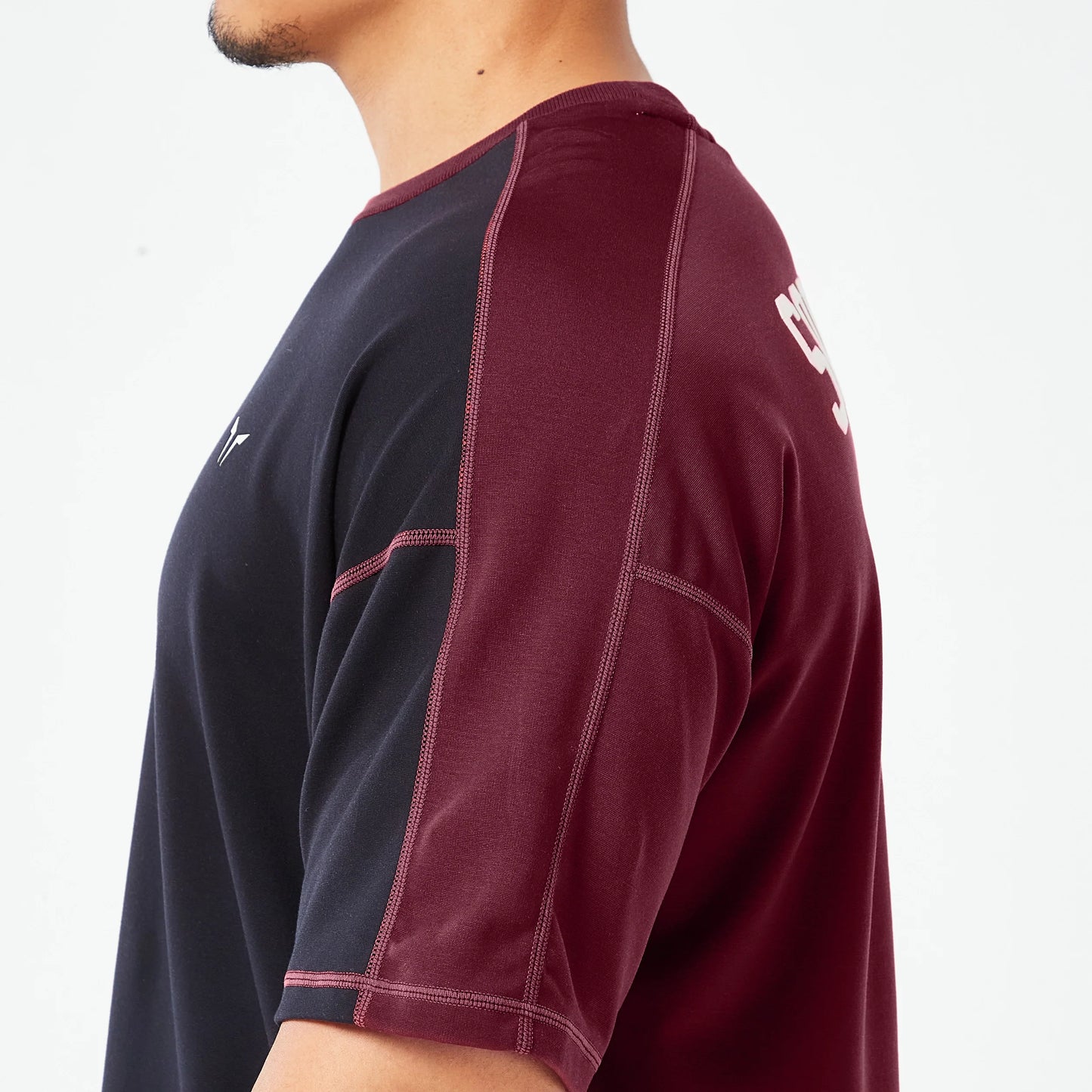 Golden Era Legacy Oversized T-shirt - Black & Burgundy