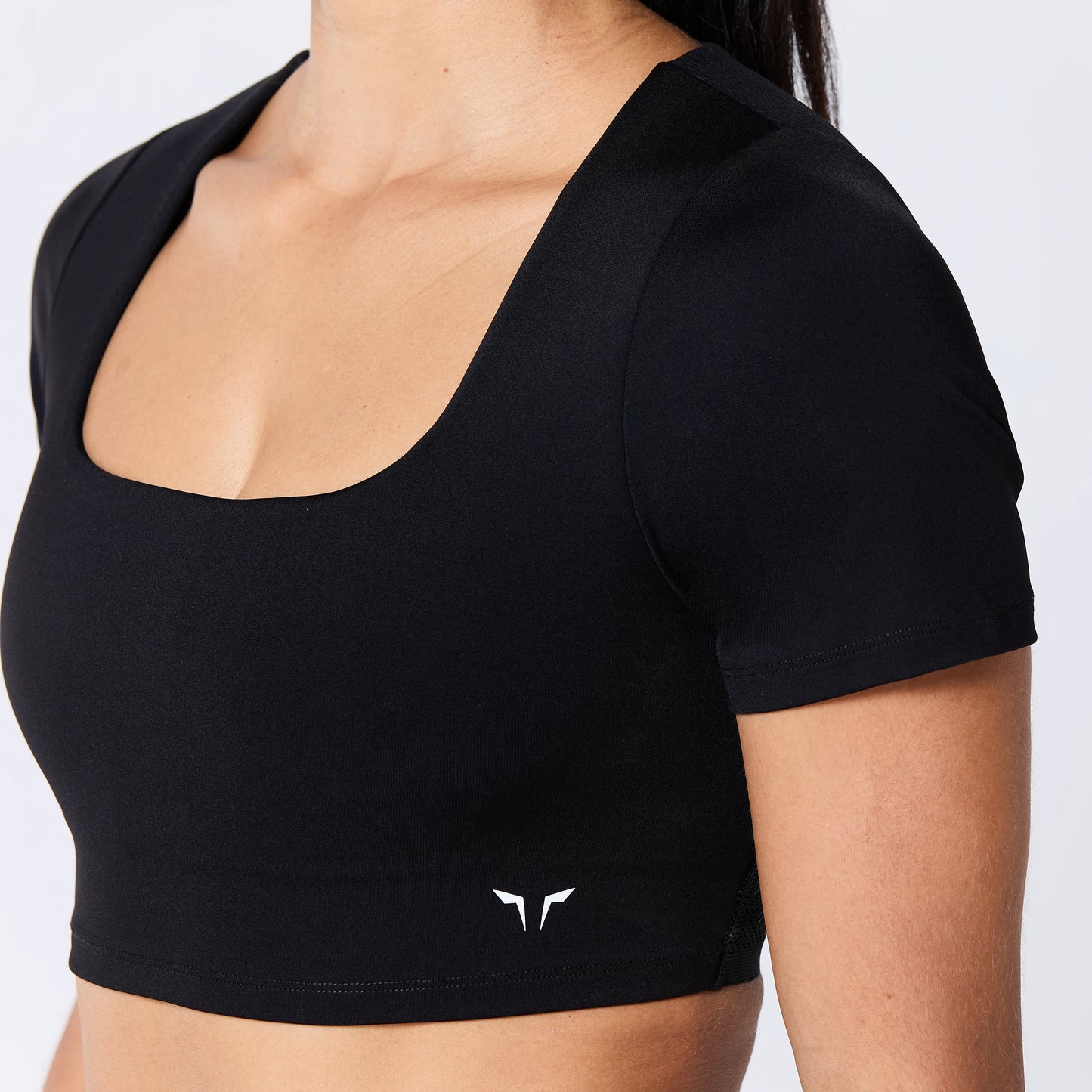 توب ضد الانزلاق مع حمالة صدر عالية التحمل - أسود