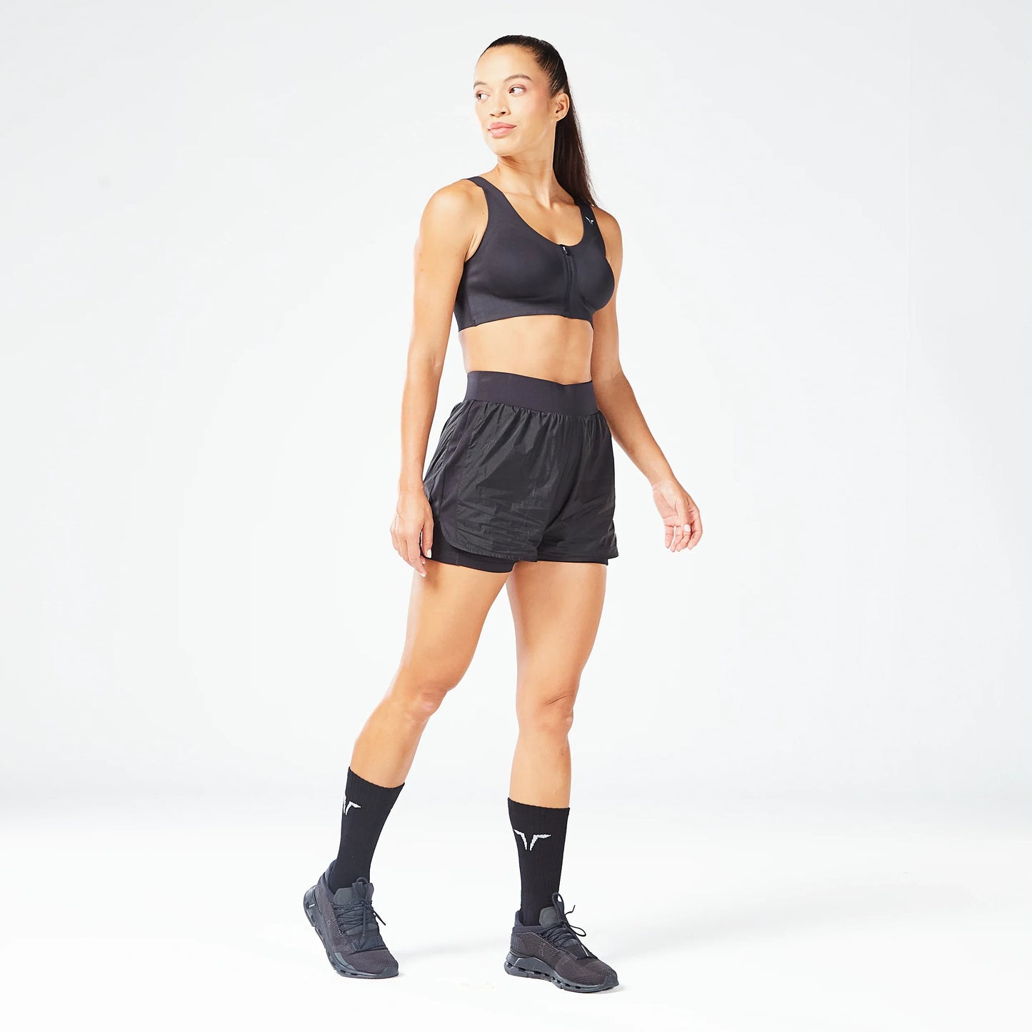 حمالة صدر بيرفورمانس لاب °360 بسحاب - أسود