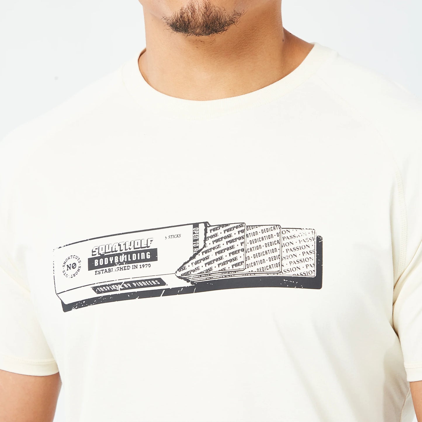 Golden Era Raglan Muscle T-shirt - Ecru