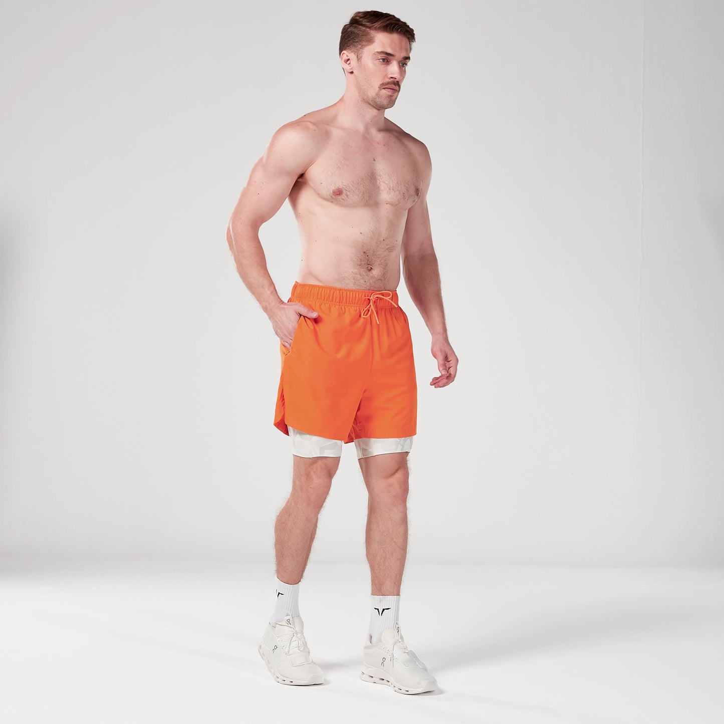 Limitless 2-in-1 7" Shorts - Persimmon Orange