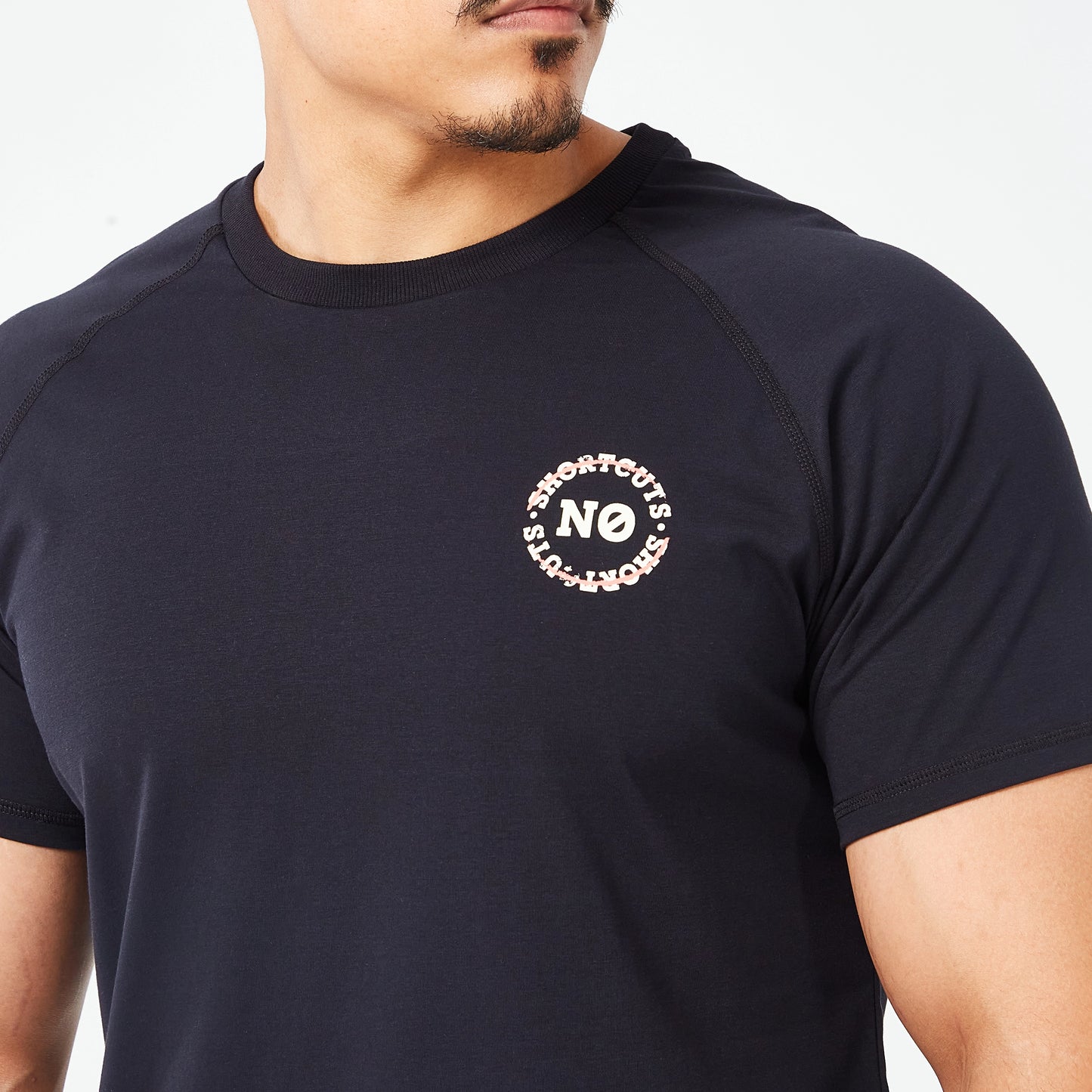 Golden Era Raglan Muscle T-shirt - Black Graphic