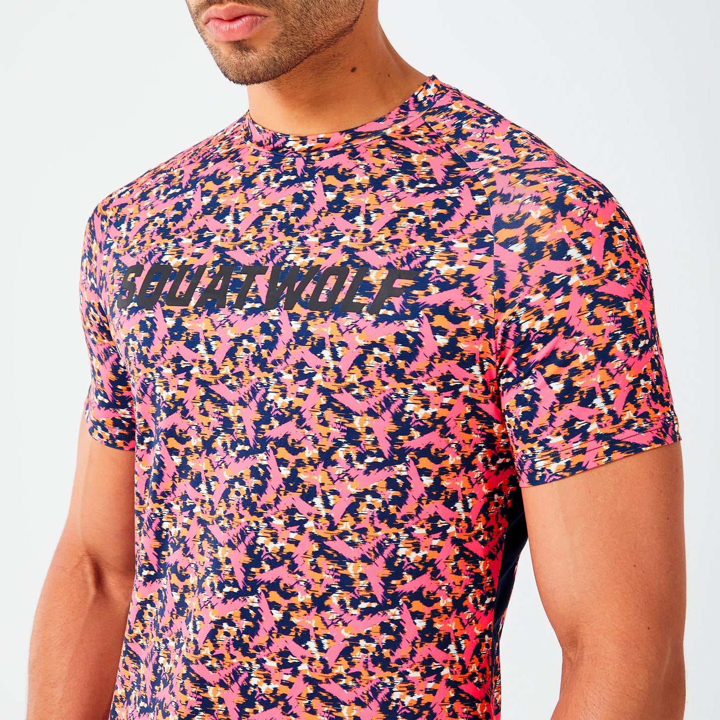 Motion T-shirt - Hot Pink Glitch Camo
