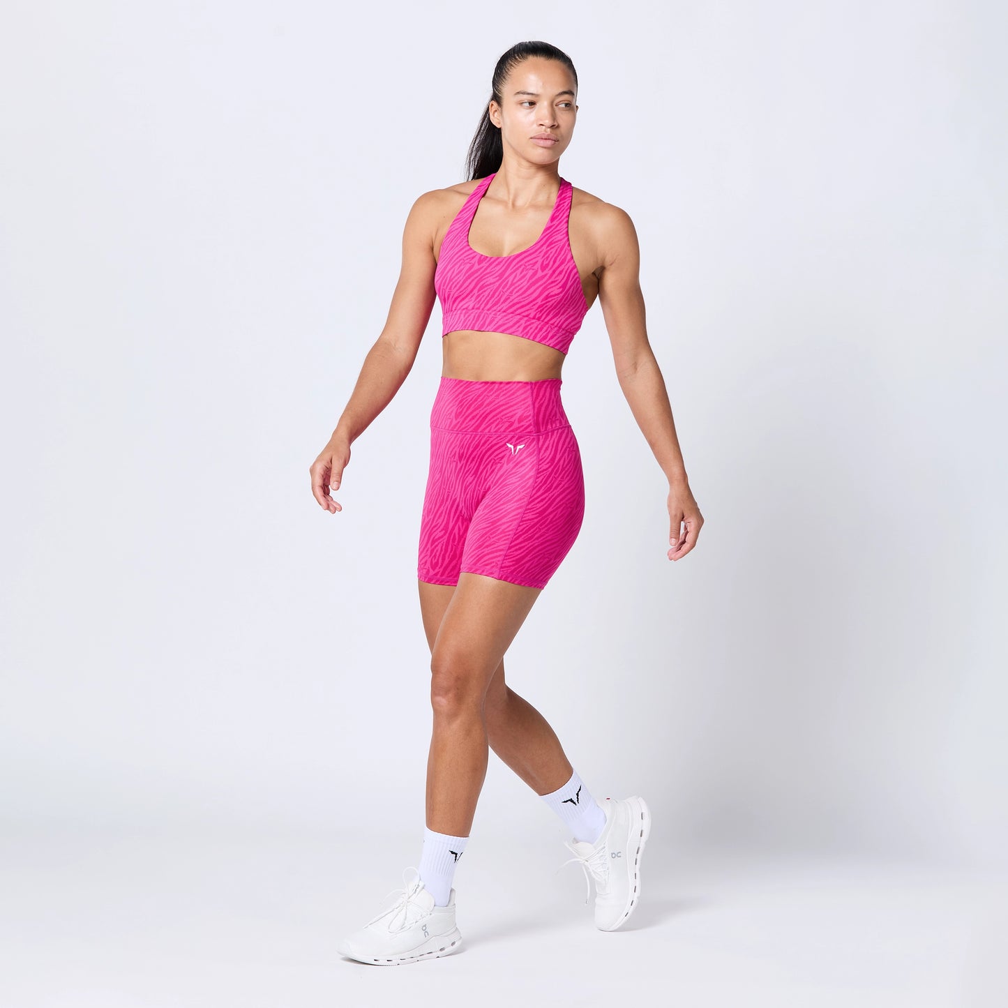 High Rise 5" Shorts - Beetroot Purple Print