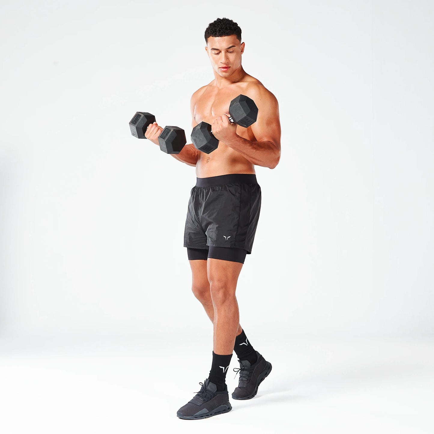 شورت لاب °360 برو 2 في 1 تي دراي™ - أسود