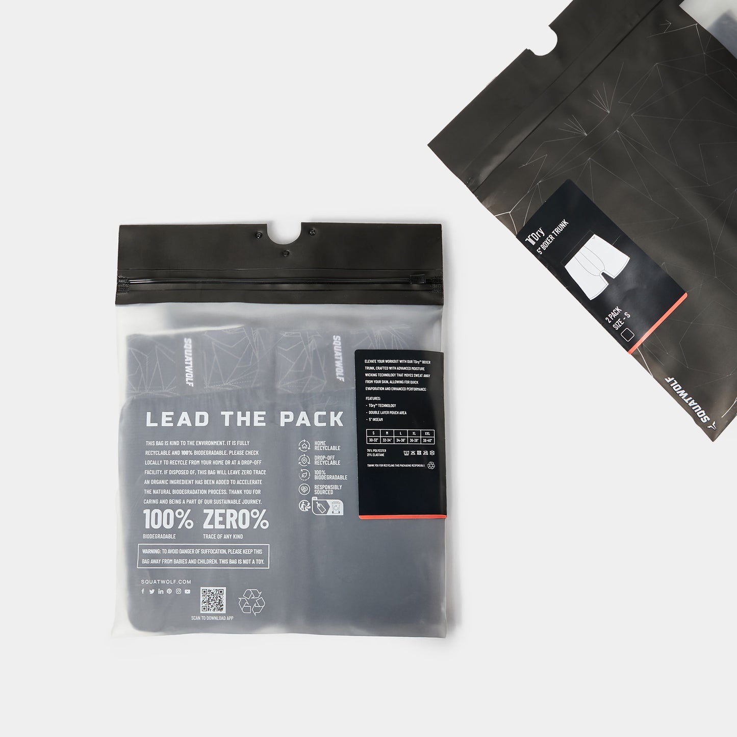 بوكسر أكت دراي ® 5 انش 2 قطعة - أسود