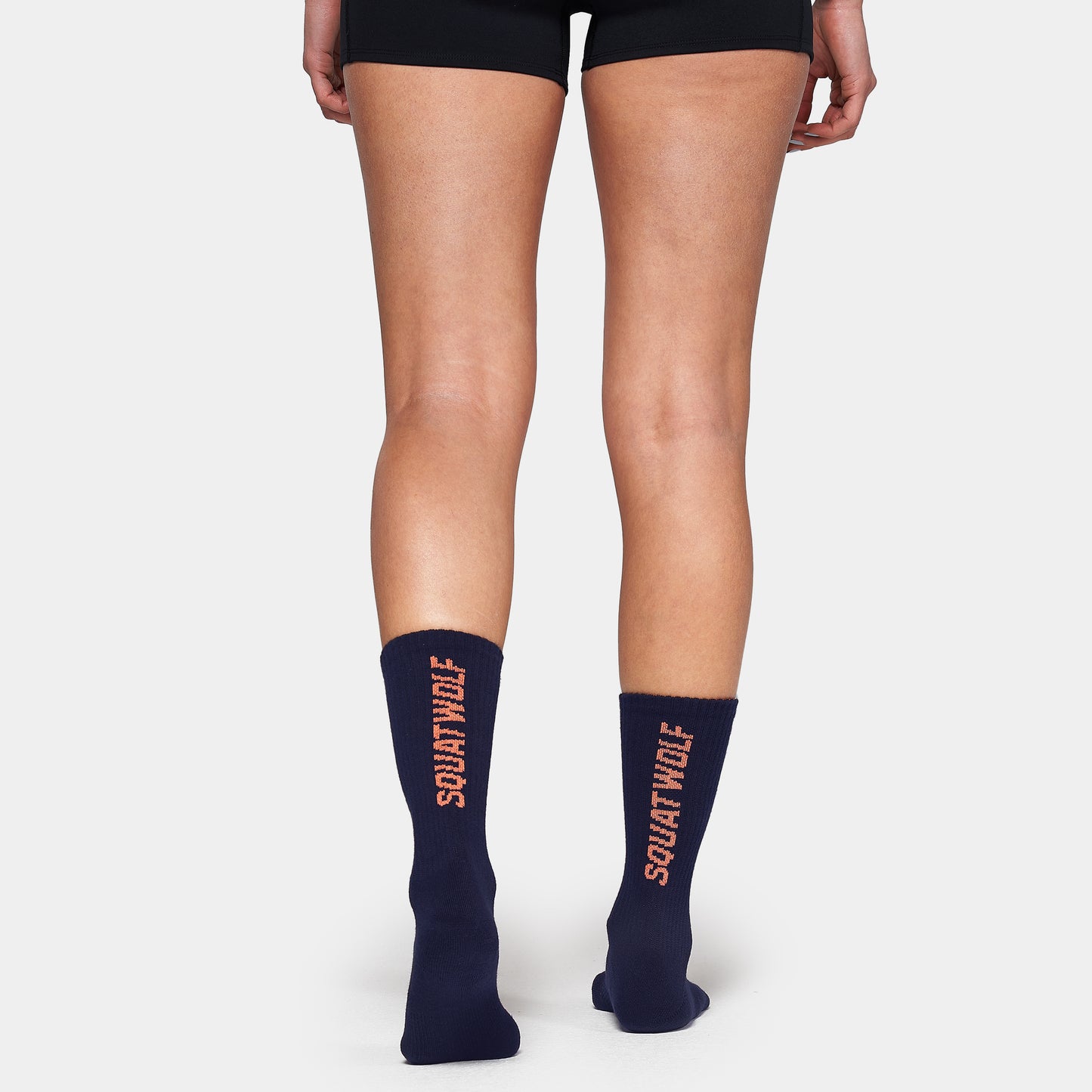 جوارب نصف الساق بشعار 3 قطع - كحلي