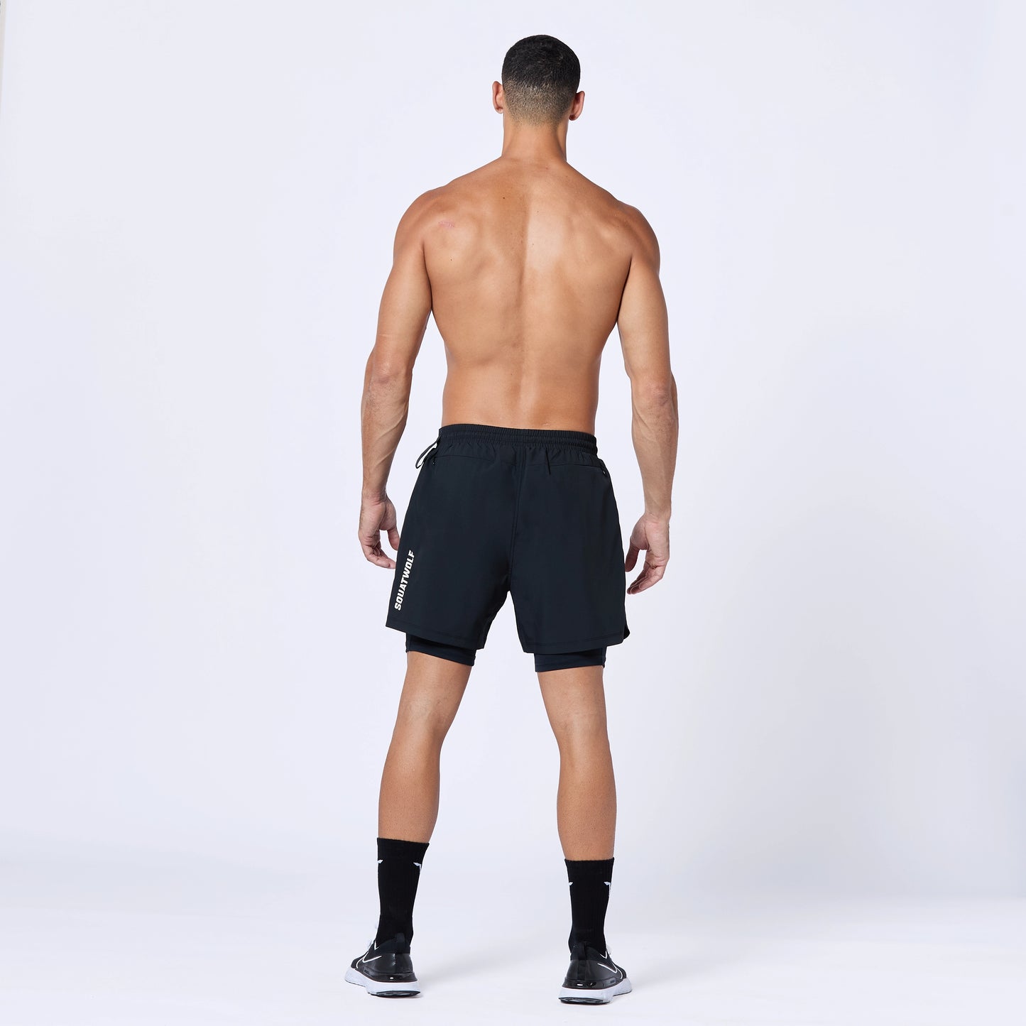 شورت فاونديشن 5" 2 في 1 - أسود