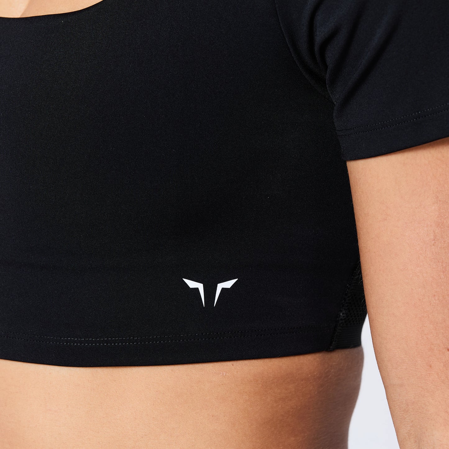 توب ضد الانزلاق مع حمالة صدر عالية التحمل - أسود