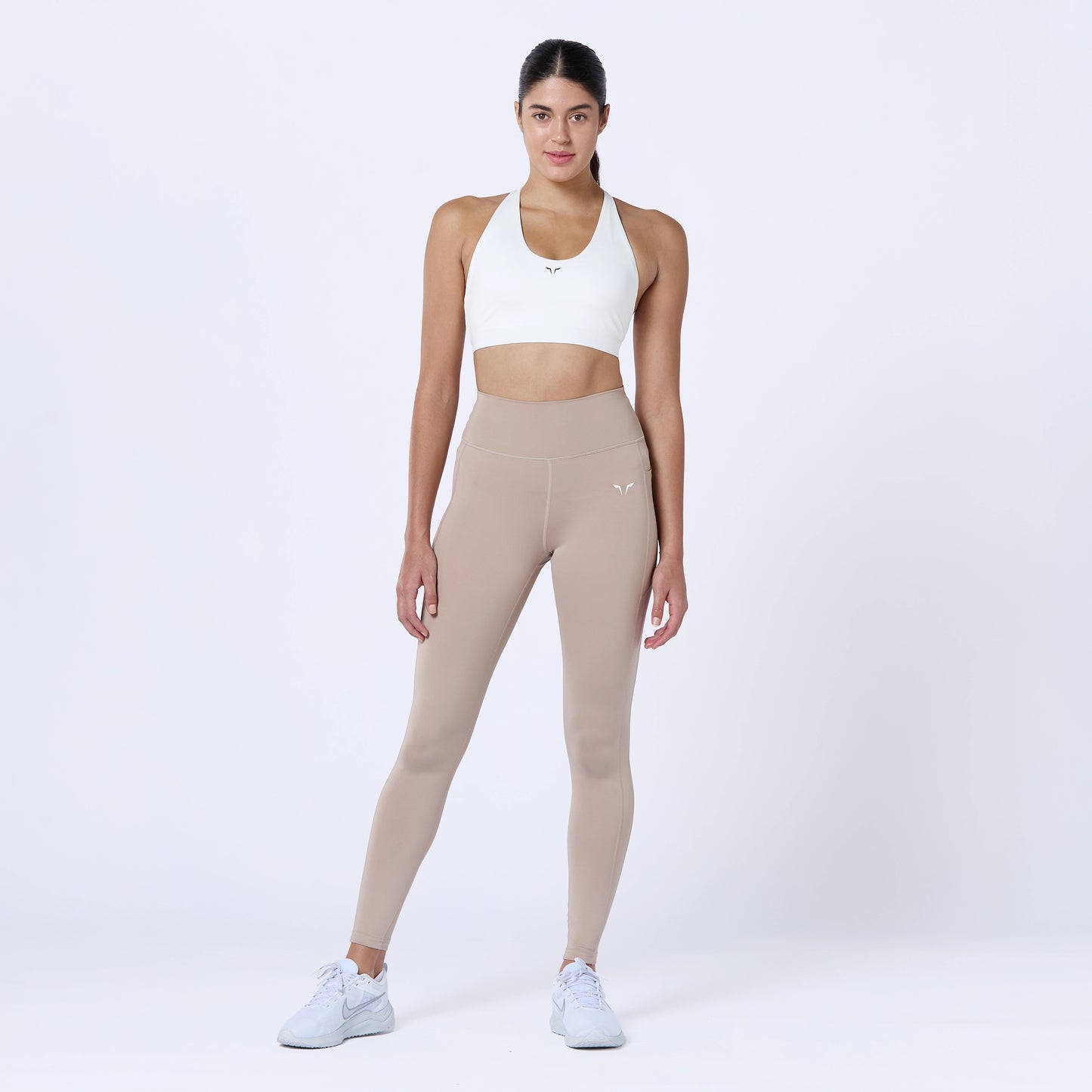 Essential High Waisted Leggings 27" - Cobblestone