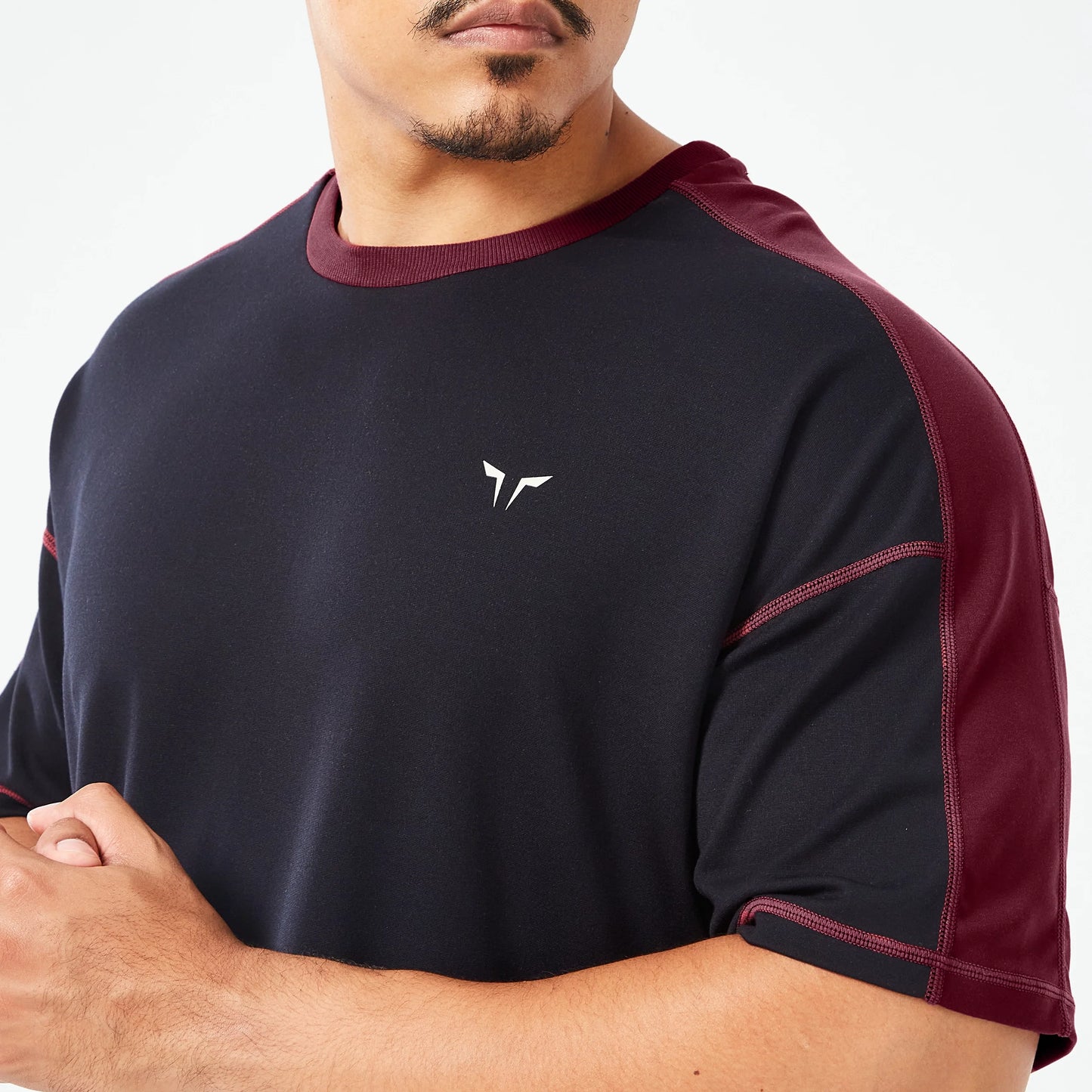 Golden Era Legacy Oversized T-shirt - Black & Burgundy