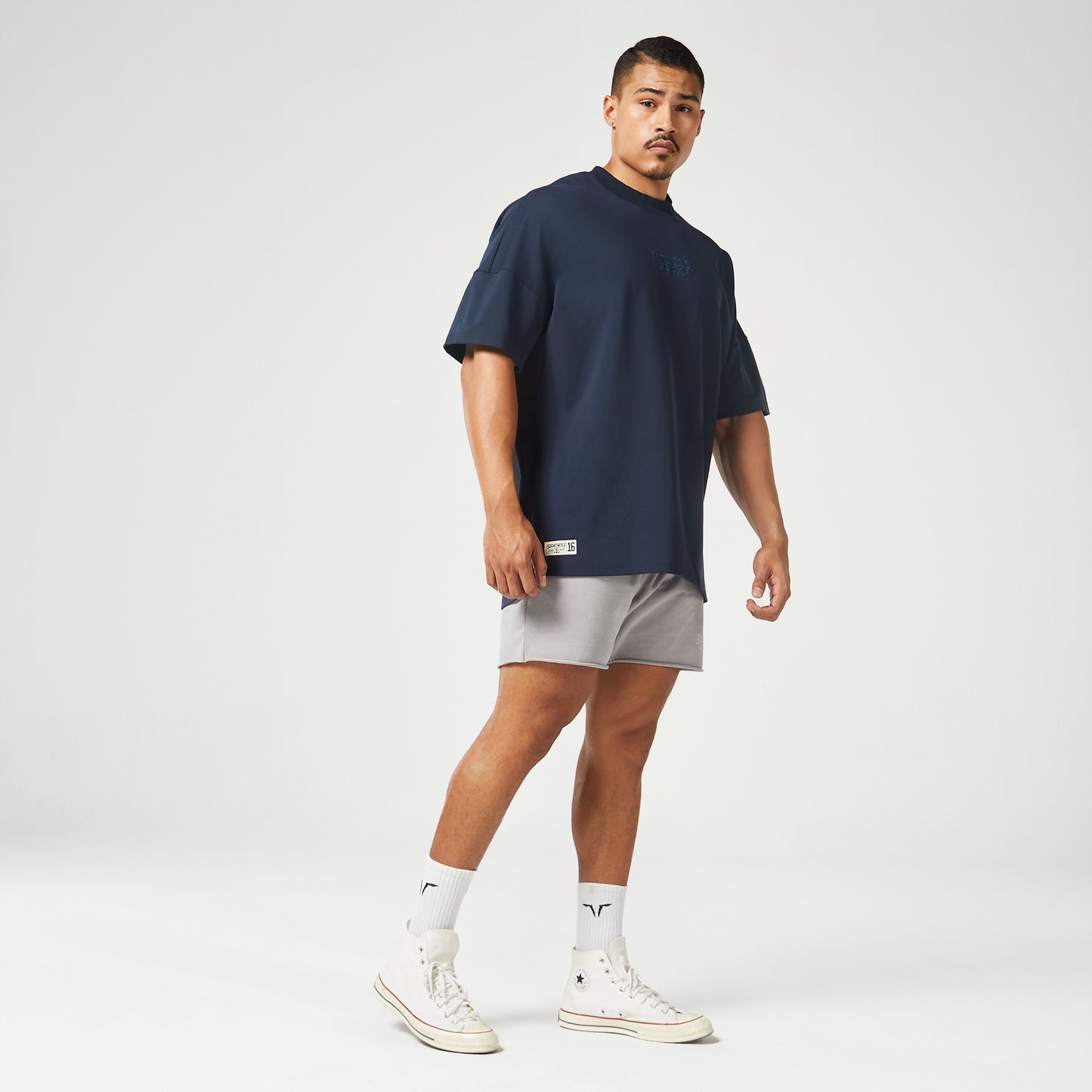 Golden Era Authentic Oversized T-shirt Navy Logo Edition - Navy