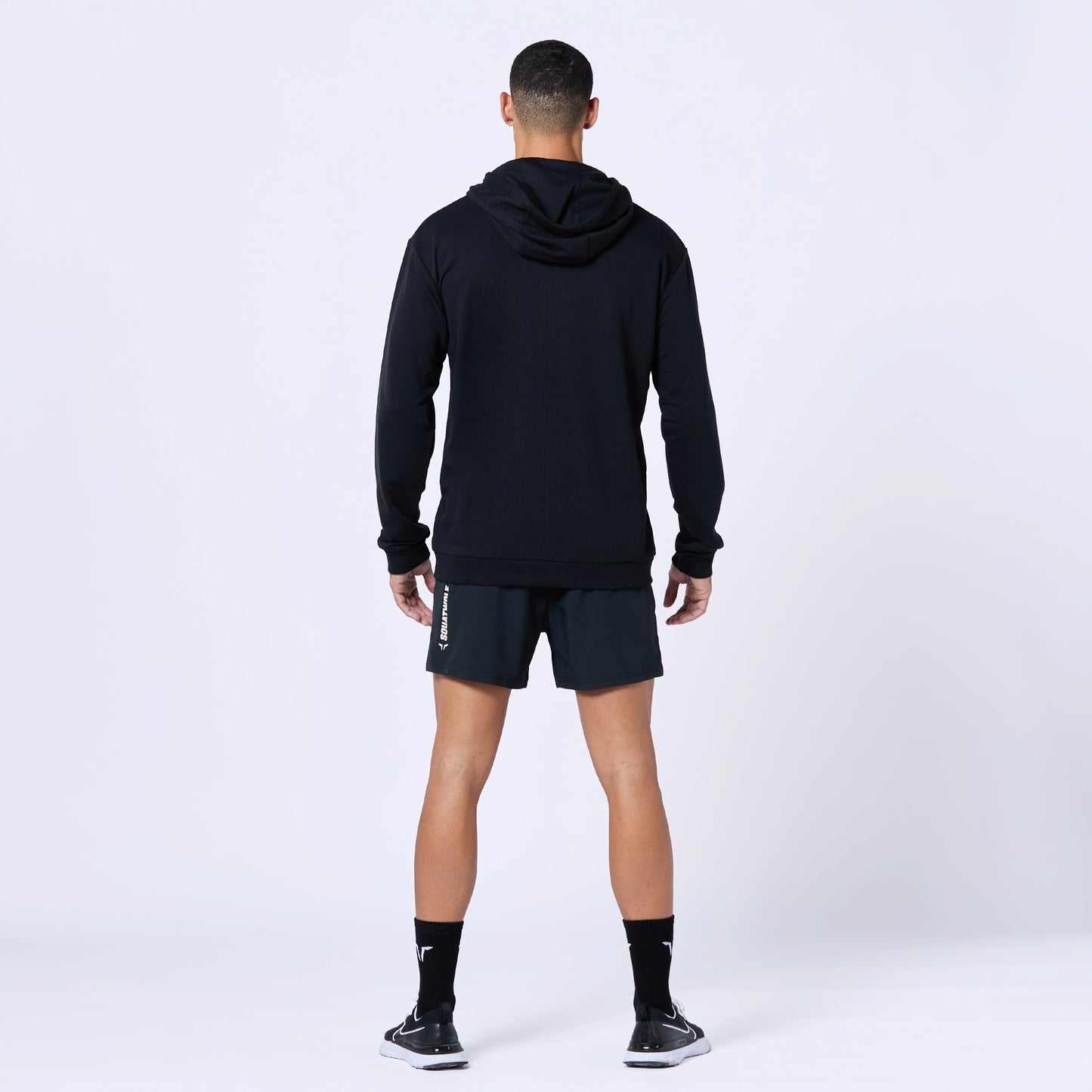 Essential Zipped Hoodie - Black