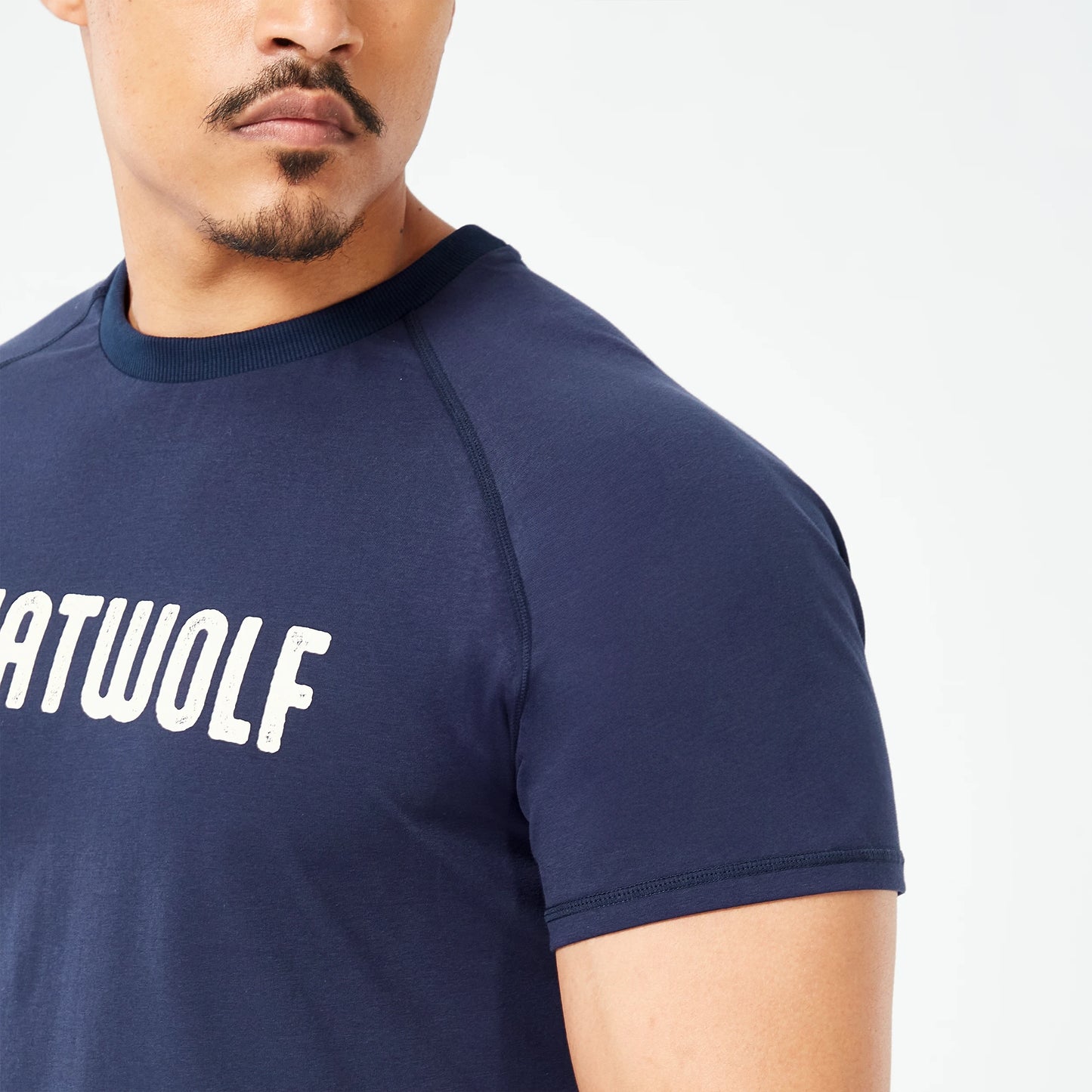 Golden Era Raglan Muscle T-shirt - Navy Graphic