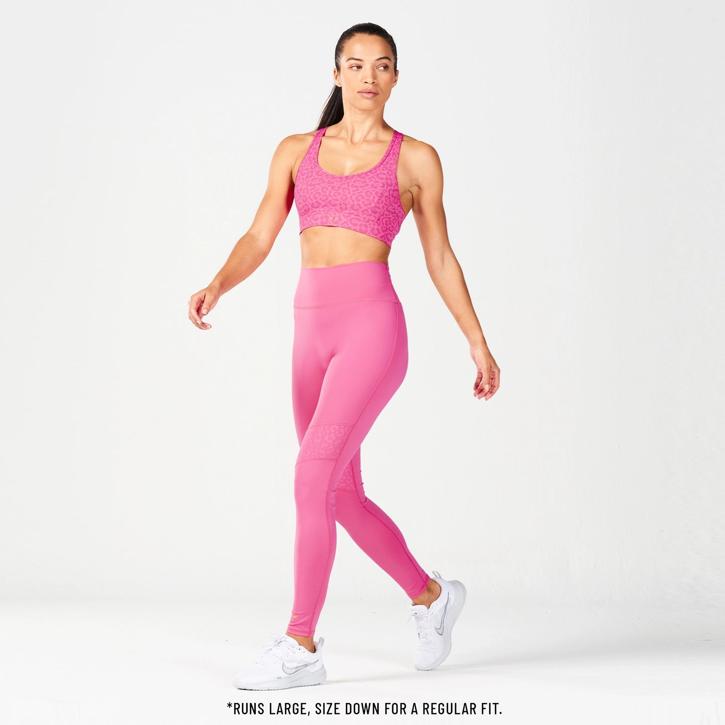 Untamed Panel Leggings 27" - Hot Pink