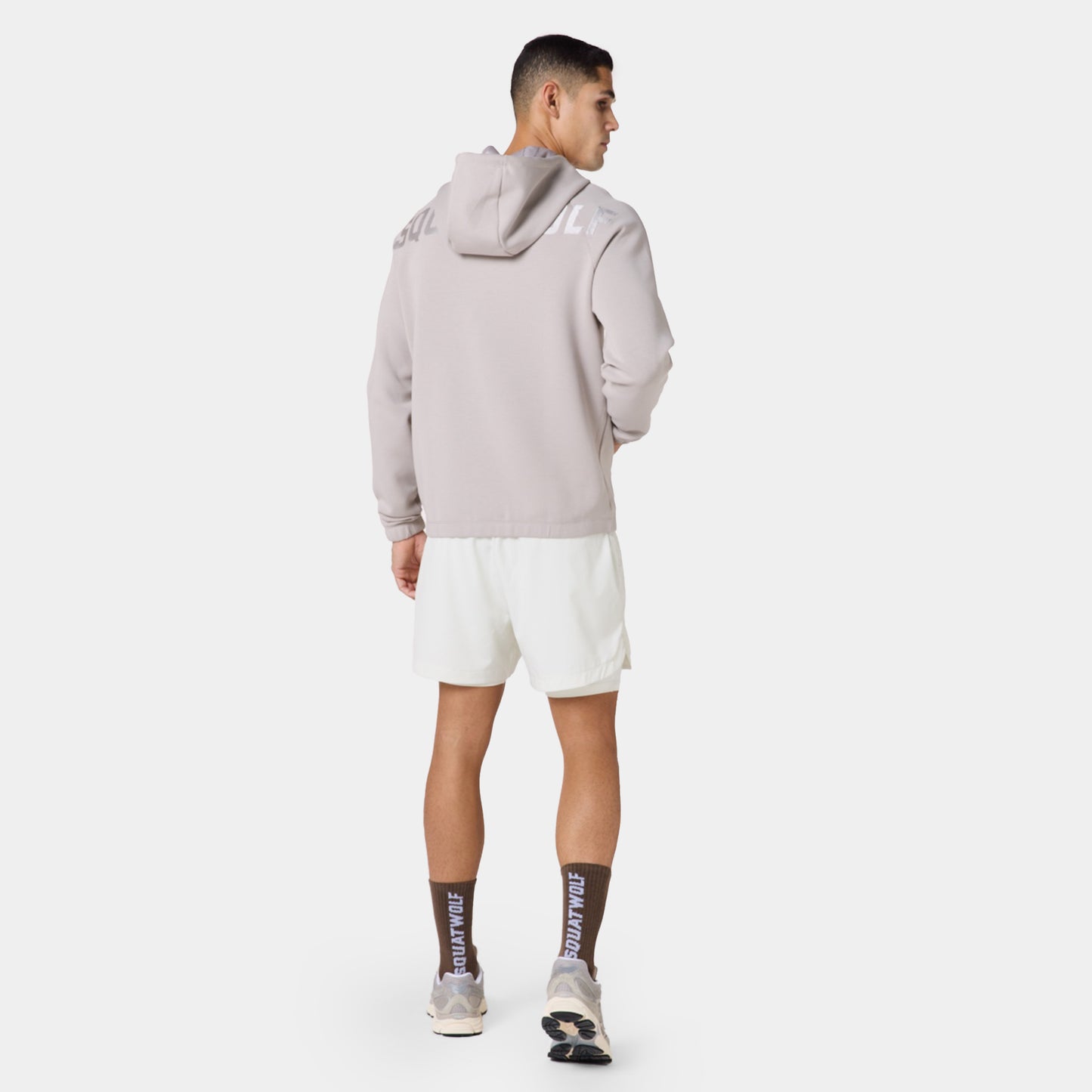 جوارب نصف الساق بشعار 3 قطع - أبيض لؤلؤي و فضي مطفي و كستنائي