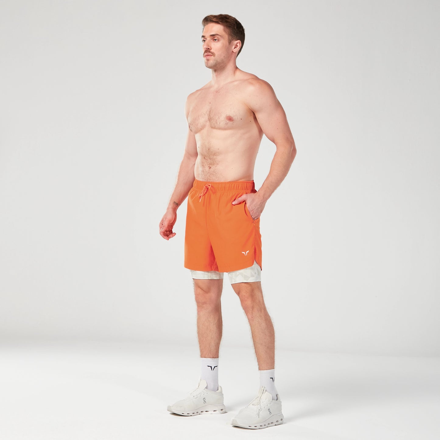 Limitless 2-in-1 7" Shorts - Persimmon Orange
