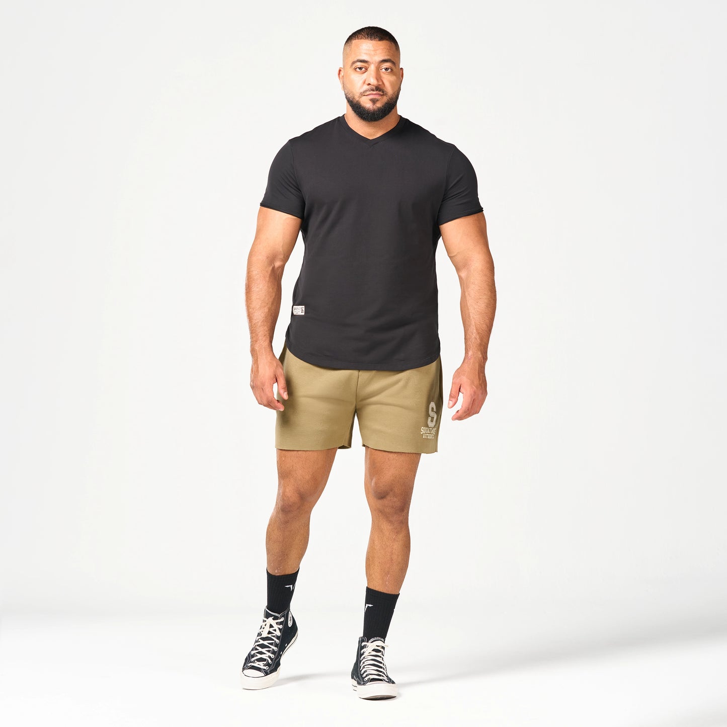 تيشيرت جولدن إيرا فريش ليجاسي ضيق - أسود مارل