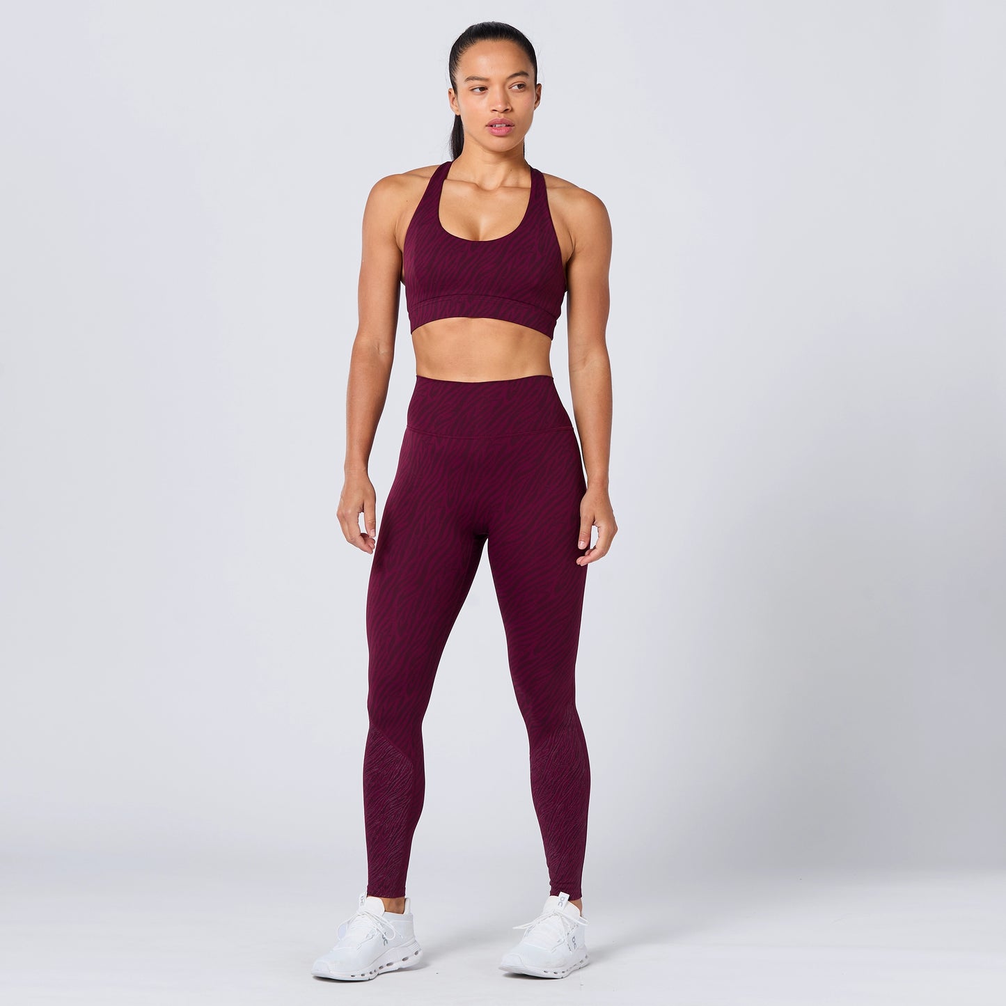 Racer Back Bra - Pickled Beet Print