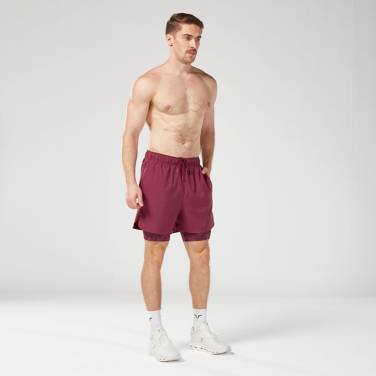 Limitless 2-in-1 7" Shorts - Burgundy