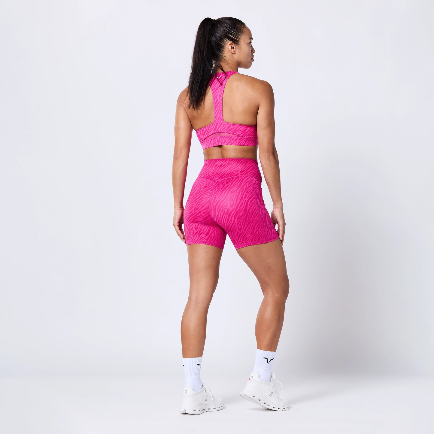 High Rise 5" Shorts - Beetroot Purple Print