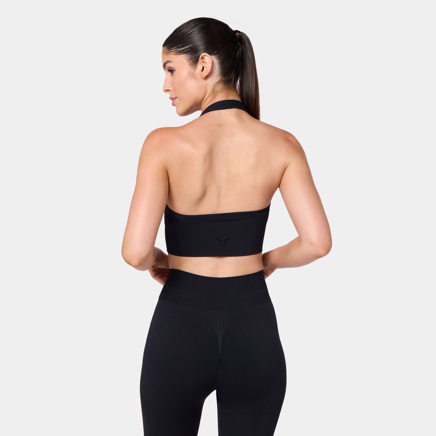 Seamless Contour Halter Brami - Black