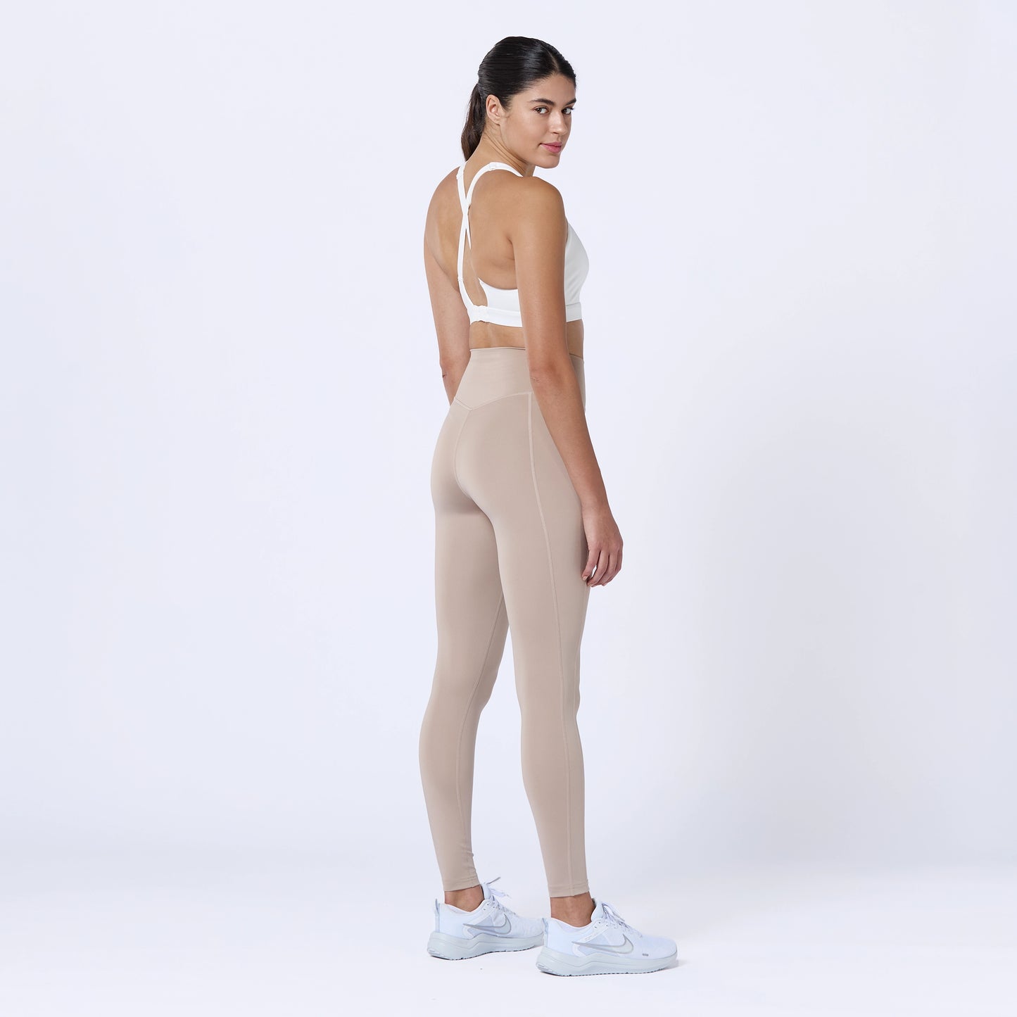 Essential High Waisted Leggings 27" - Cobblestone