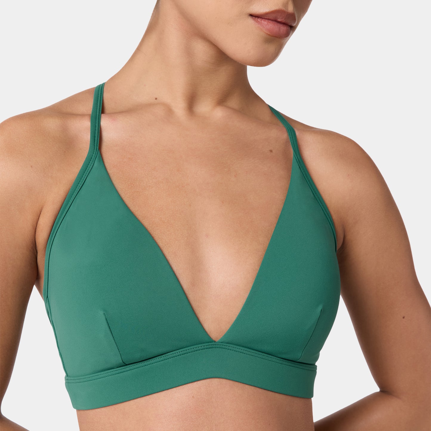 Authentic Cross Back Bra - Galapagos Green
