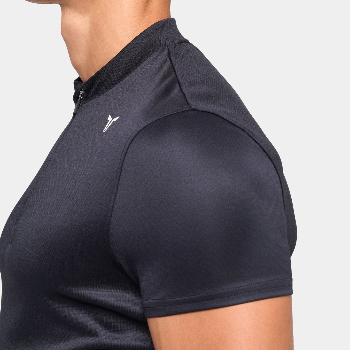 تيشيرت خفيف بريع سحاب - أسود