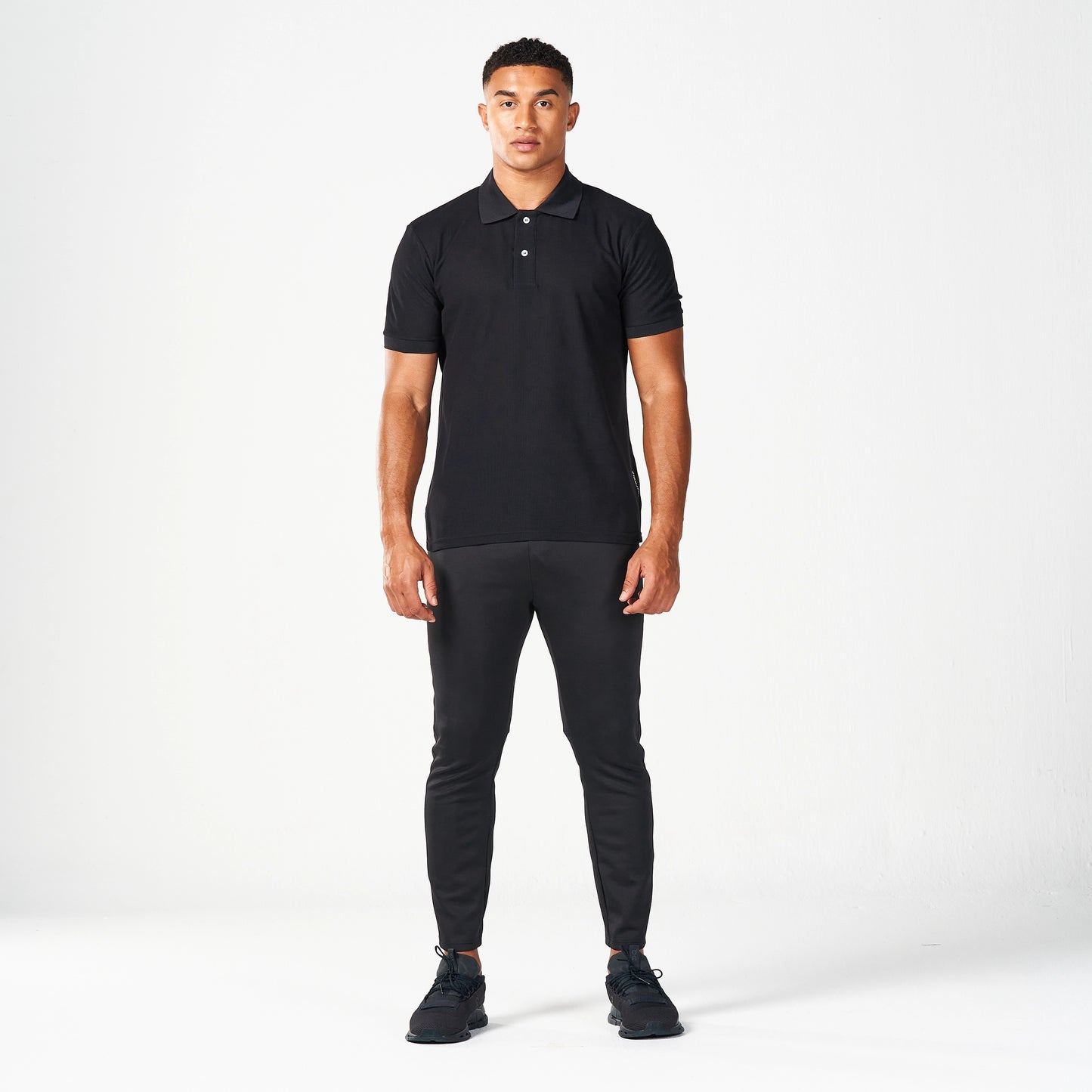 تيشيرت بولو كور أوفر أتشيفر - أسود