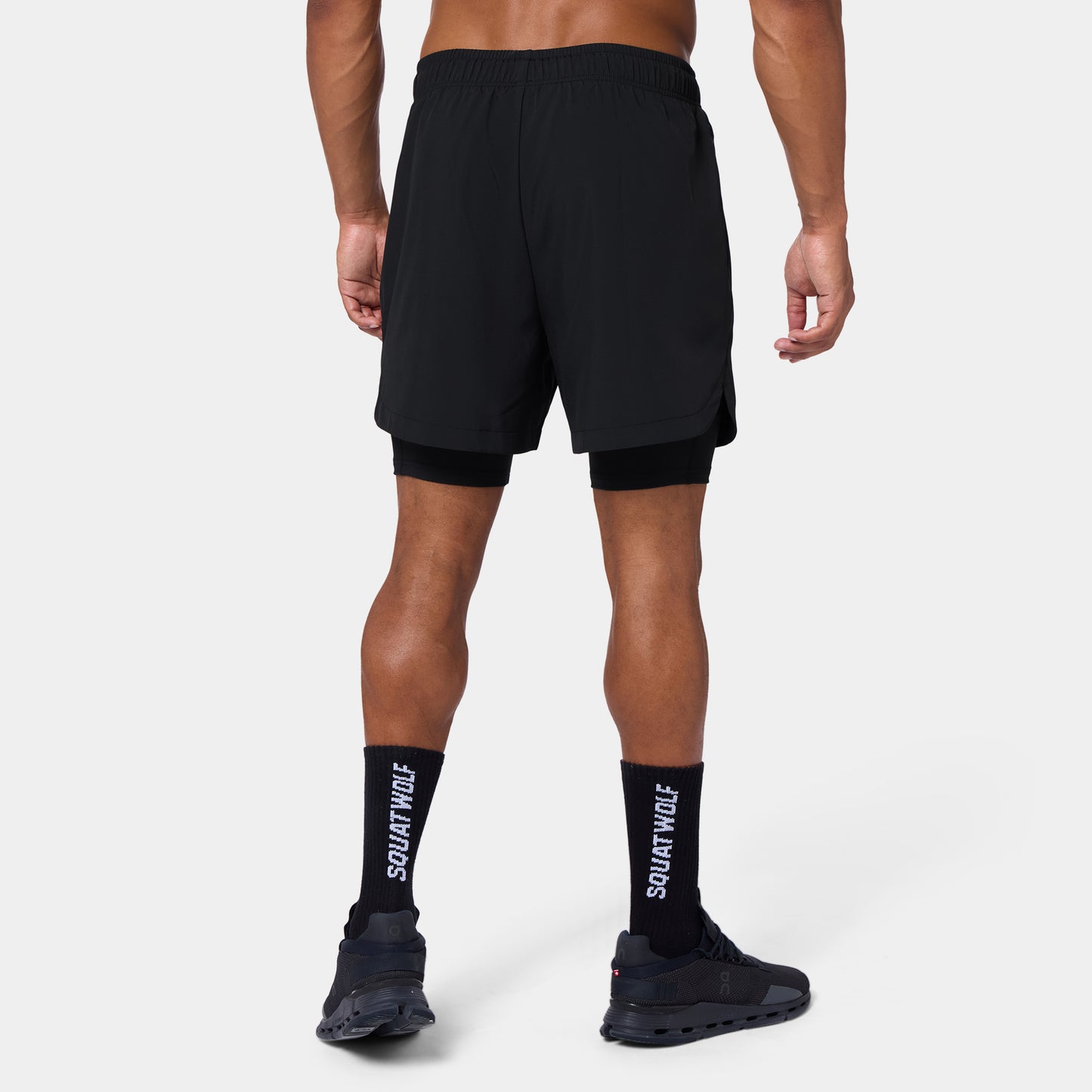 ليمتليس شورت 2 في 1 7" - أسود