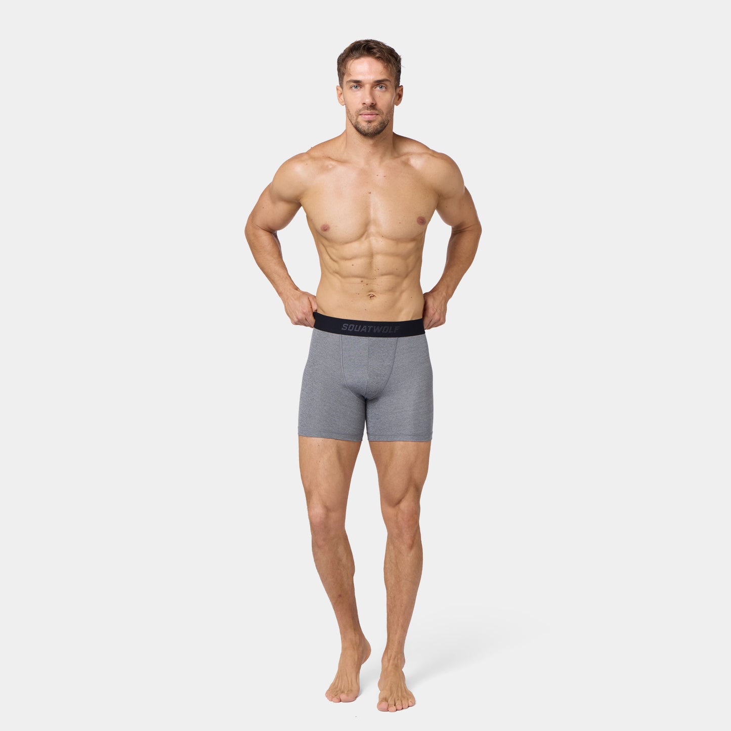 بوكسر 5" للأداء 3 قطع - رمادي فاتح مارل