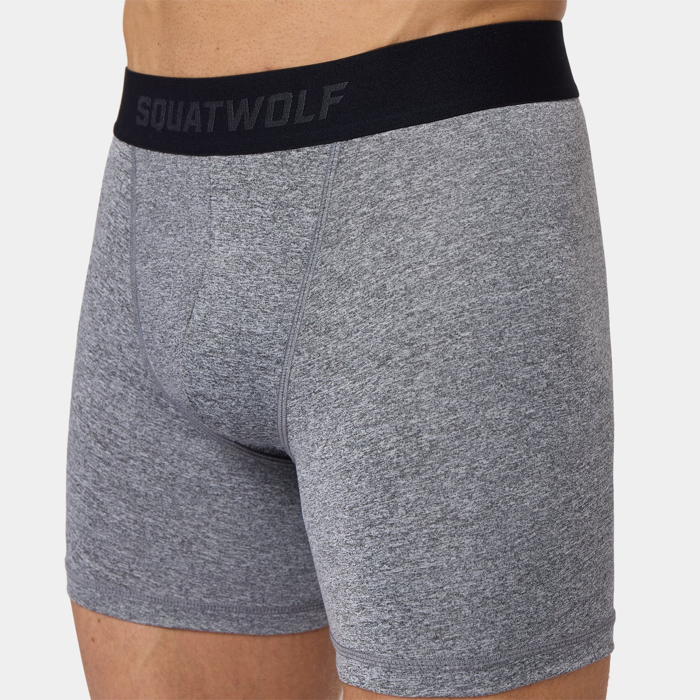5" ACTDRY® Boxer Trunks 2 Pack - Light Grey Marl