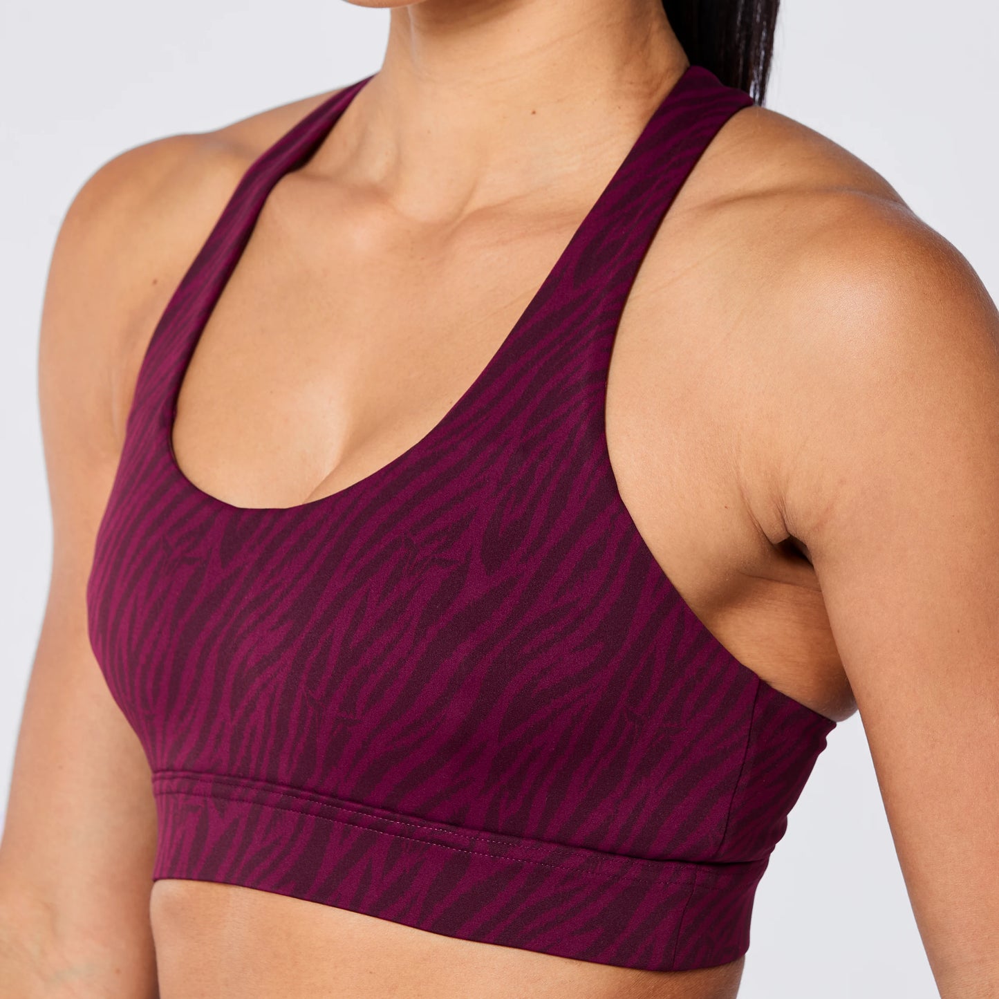 Racer Back Bra - Pickled Beet Print