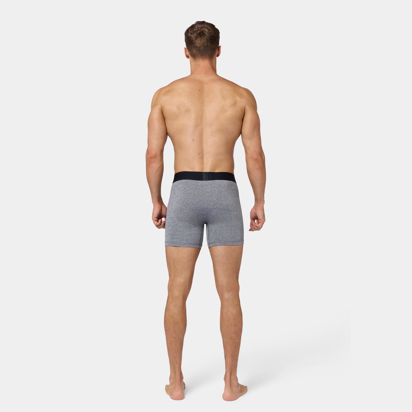 5" ACTDRY® Boxer Trunks 2 Pack - Light Grey Marl