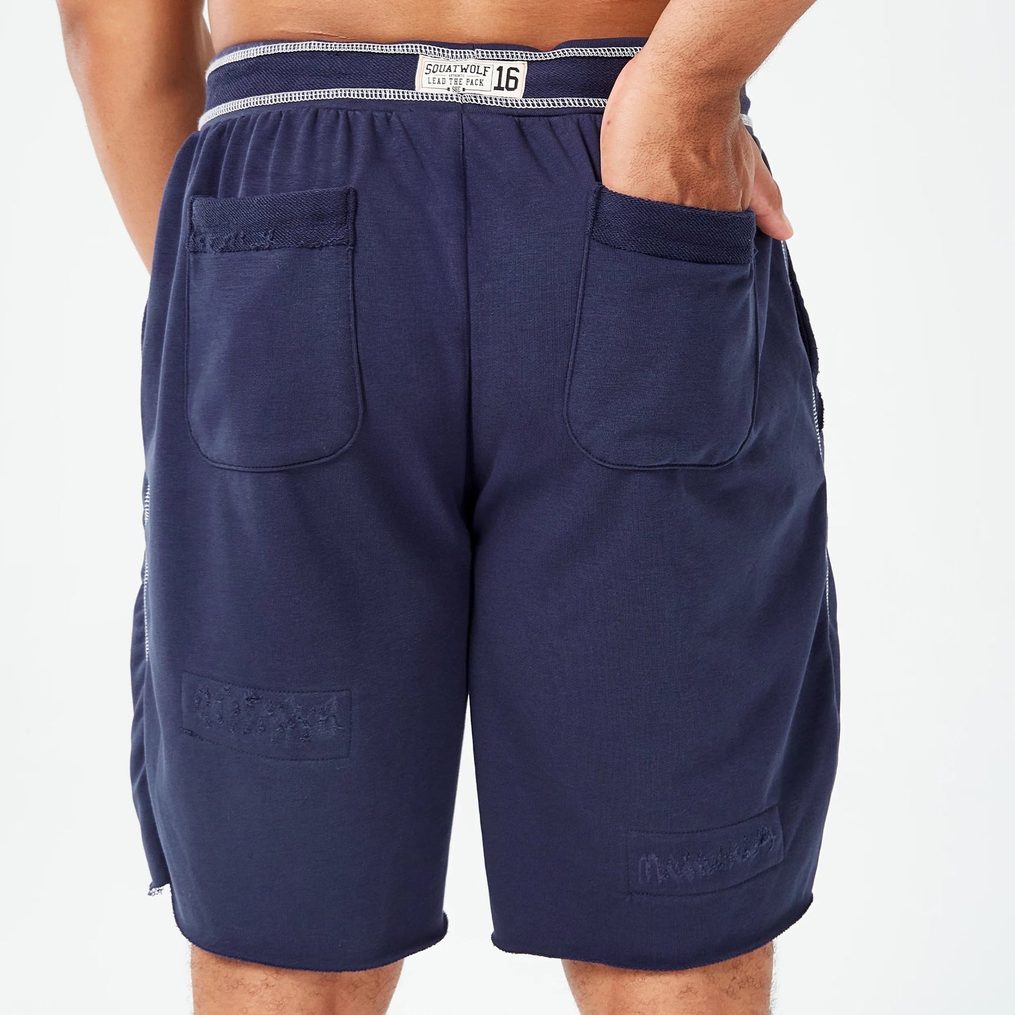 Golden Era Ripped Shorts - Navy