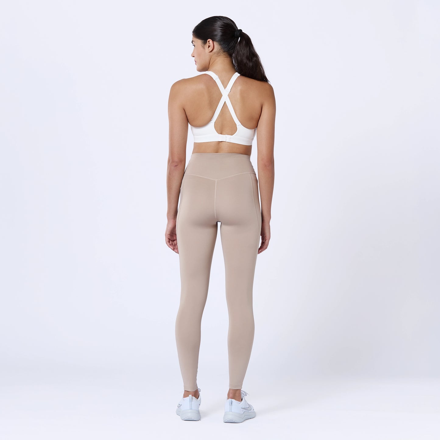 Essential High Waisted Leggings 27" - Cobblestone