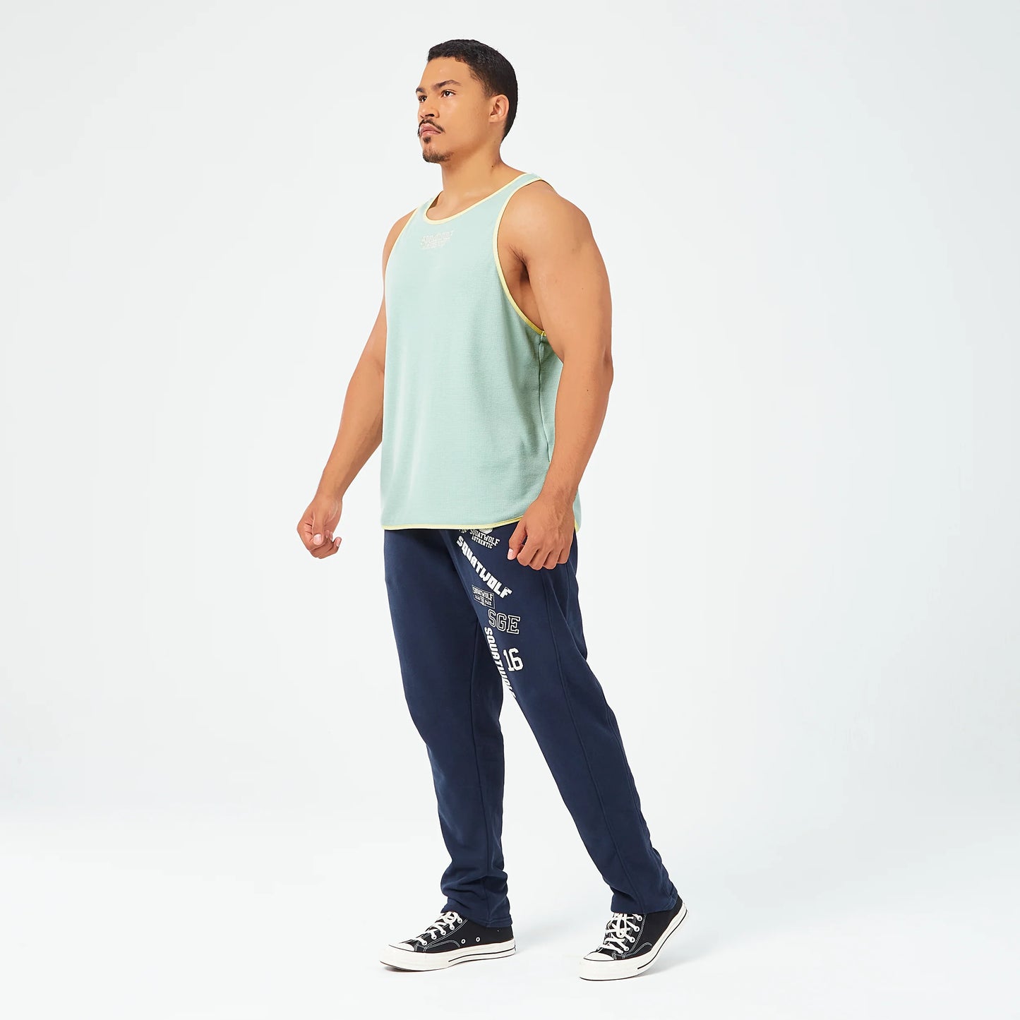 Golden Era Authentic Waffle Tank - Aqua Foam