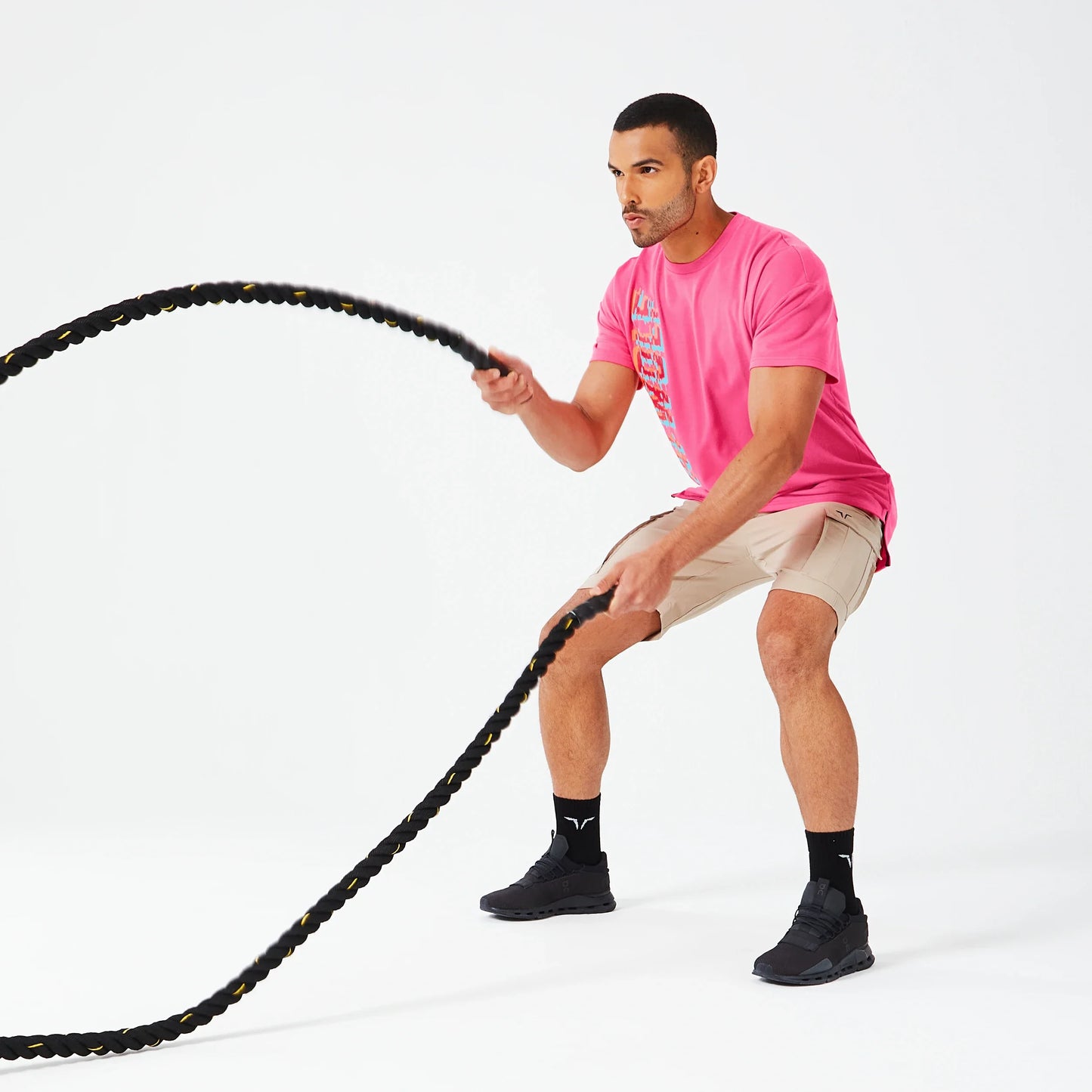 Glitch Oversized T-shirt - Hot Pink