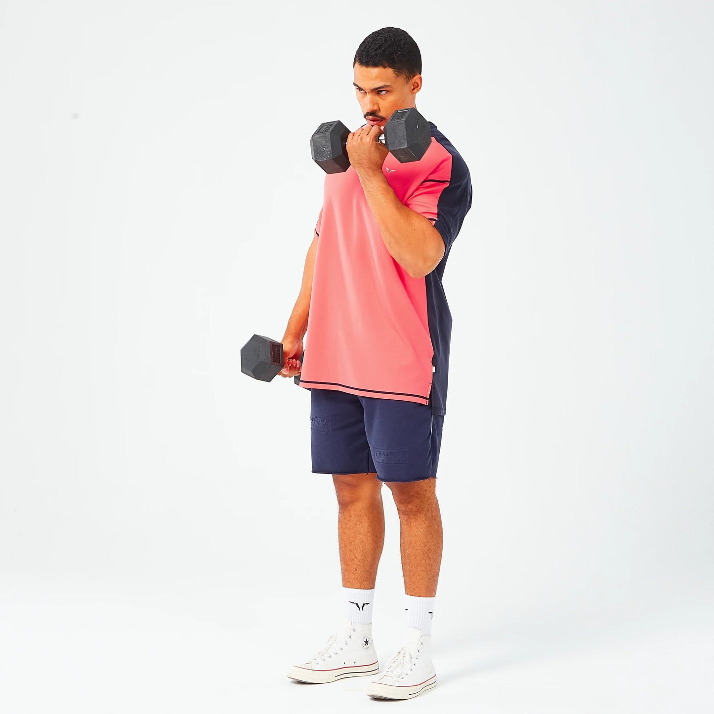 Golden Era Legacy Oversized T-shirt - Rose of Sharon & Navy