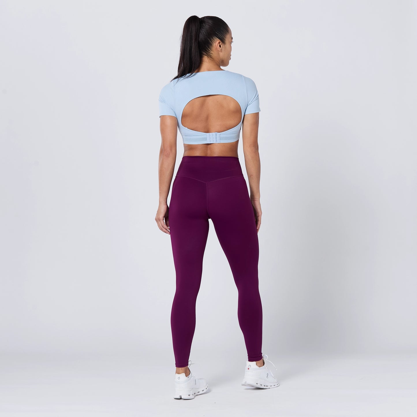 توب ضد الانزلاق مع حمالة صدر عالية التحمل - أزرق سماوي