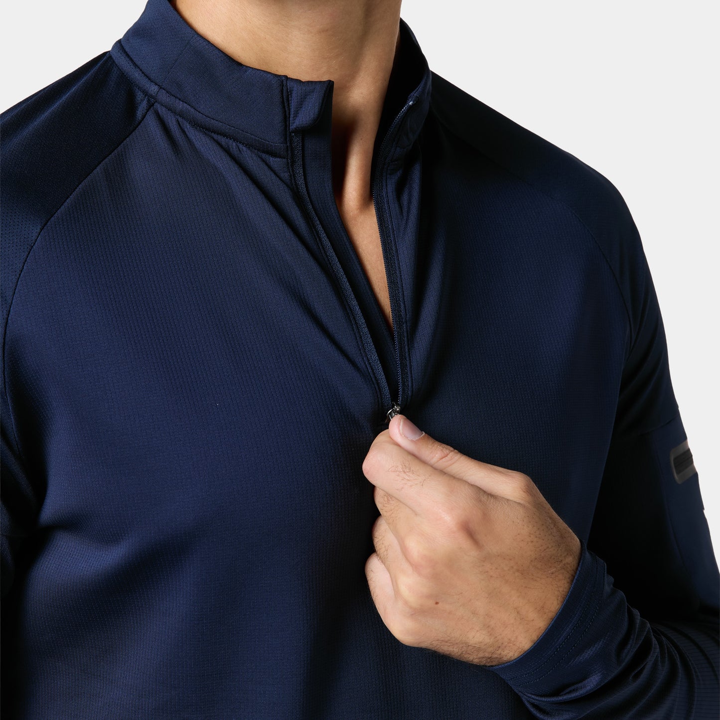 آكت دراي® الفا ربع سحاب بأكمام طويلة - كحلي