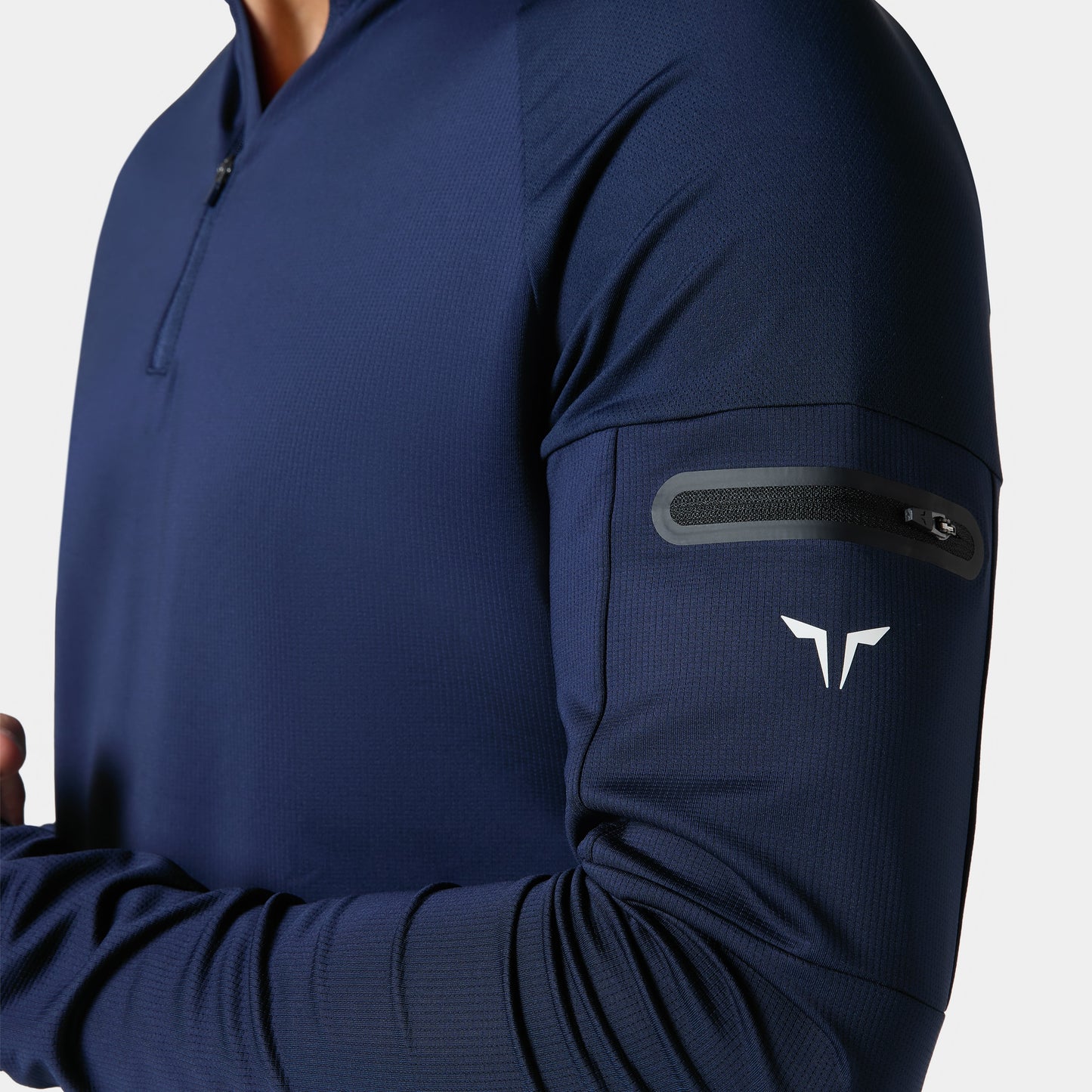 آكت دراي® الفا ربع سحاب بأكمام طويلة - كحلي