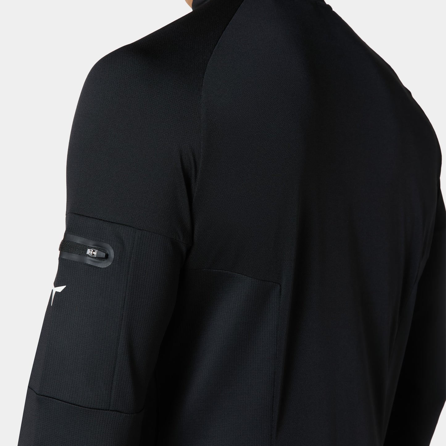 آكت دراي® الفا ربع سحاب بأكمام طويلة - أسود