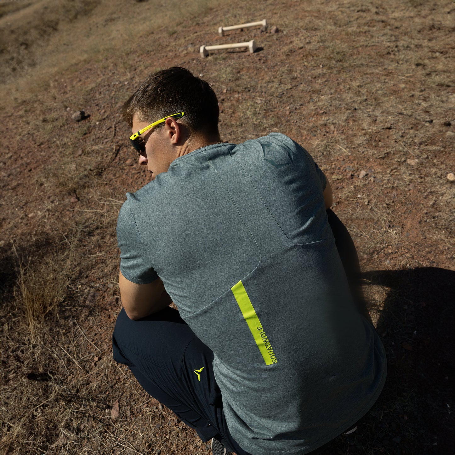 نيوتك تيشيرت آكت دراي® بأكمام قصيرة - فستقي مارل