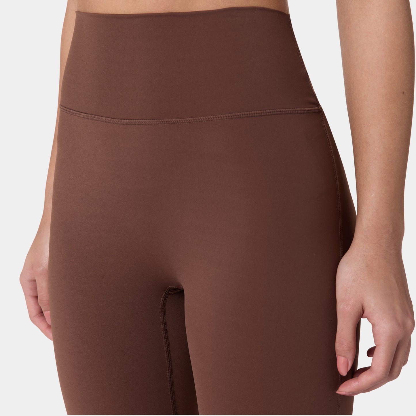 High Rise Flared Pants - Chestnut